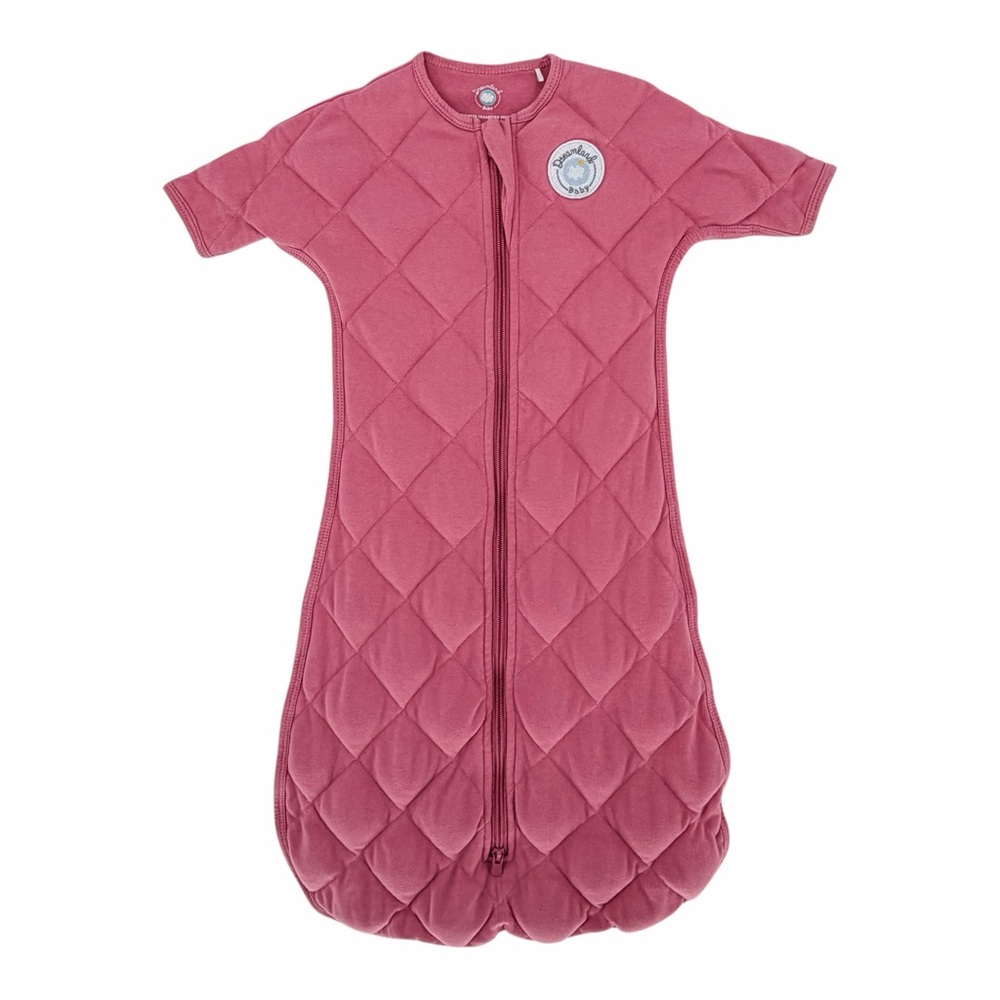 Dreamland Baby Girl Weighted Transition Swaddle Sleep Sack Dusty Rose Pink L 6-9